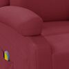 vidaXL Sill&oacute;n de masaje de cuero sint&eacute;tico rojo tinto