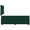 vidaXL Cama box spring con colch&oacute;n terciopelo verde oscuro 120x190 cm