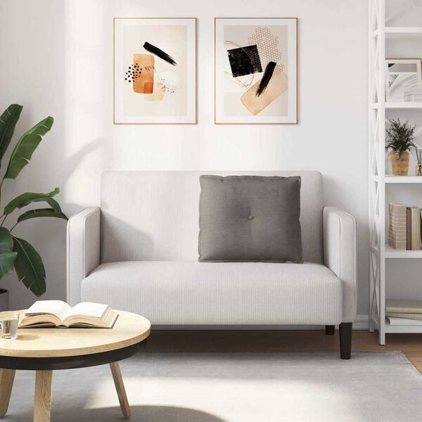 vidaXL Coj&iacute;n de Espalda Gris Claro 60 x 50 cm Tela de pana