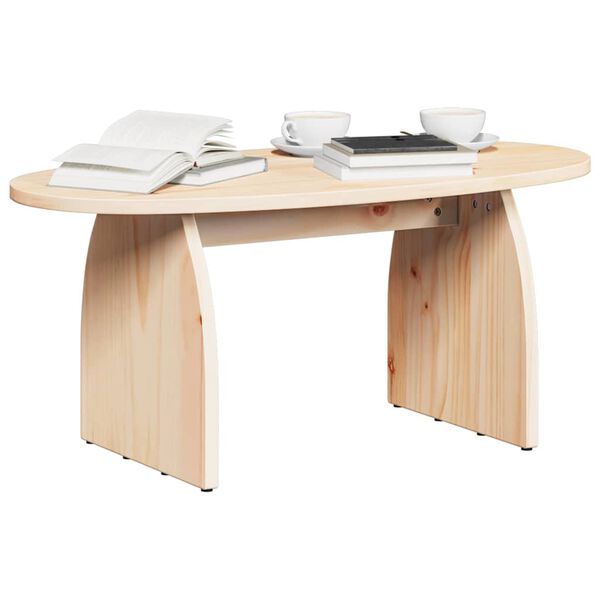 vidaXL Mesa de Café Marrón 80 x 40 x 35 cm Madera de pino macizo