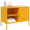 vidaXL Muebles para TV 2 piezas acero amarillo mostaza 68x39x50,5 cm