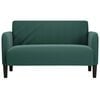 vidaXL Sof&aacute; Loveseat verde oscuro 109 cm terciopelo
