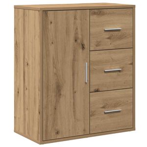 vidaXL Aparador Roble artisan 60 x 31 x 70 cm Madera de ingenier&iacute;a