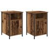 vidaXL Armario de Noche 2 uds. Madera vieja 40 x 42 x 60 cm