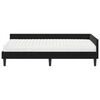 vidaXL Estructura de Cama Esquina con Colch&oacute;n 2 pcs Negro Terciopelo