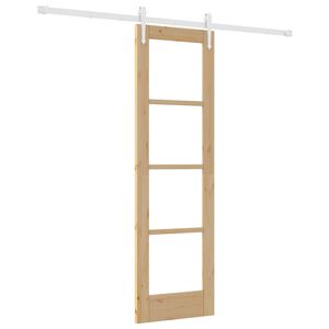 vidaXL Puerta Corredera Natural 61 x 198,5 cm