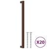 vidaXL Tiradores para armarios 20 uds acero inoxidable bronce 320 mm