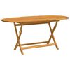 vidaXL Mesa jard&iacute;n plegable 160x85x75 cm madera maciza de eucalipto