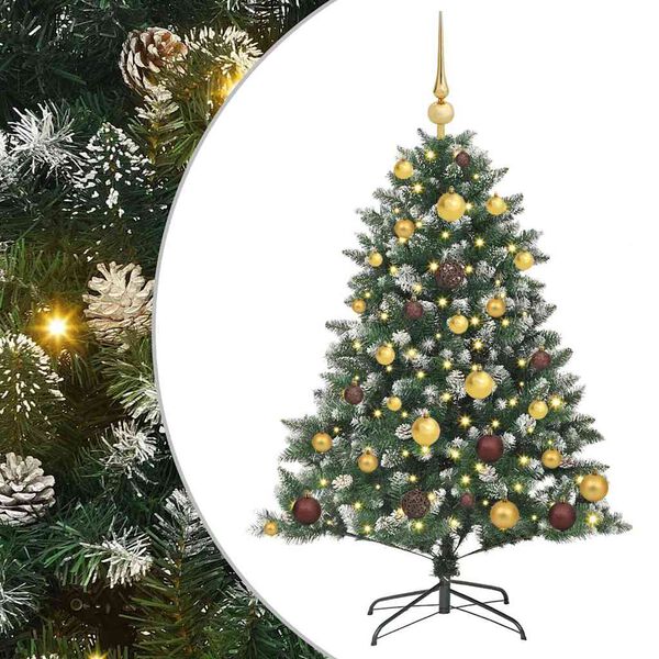 vidaXL &Aacute;rbol de Navidad artificial Verde 120 cm PVC, Pl&aacute;stico y Acero
