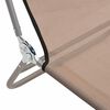 vidaXL Tumbonas plegables 2 uds acero y textilene gris taupe