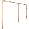 vidaXL P&eacute;rgola de bamb&uacute; 385x40x205 cm