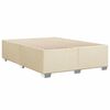 vidaXL Cama sin colchón tela color crema 160x200 cm