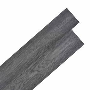 vidaXL Tableros de Suelo Negro y Blanco 5,02 m&sup2; 36 uds. PVC