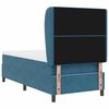 vidaXL Cama tipo Box Spring Azul Oscuro 190 x 90 cm Terciopelo
