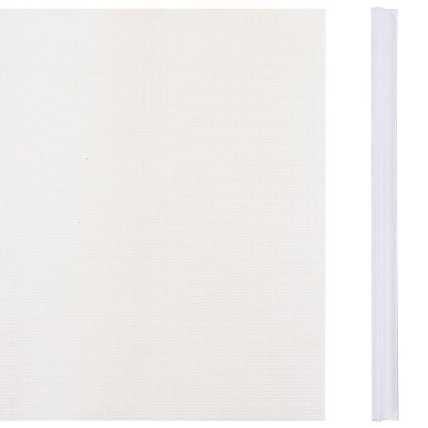 vidaXL Panel de valla de PVC blanco 35x0,19 m