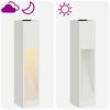 vidaXL Luz de Sendero LED Solar 2 pcs Acero laminado en fr&iacute;o