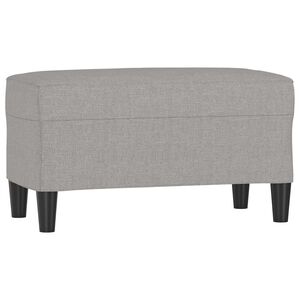 vidaXL Banco de tela gris claro 70x35x41 cm