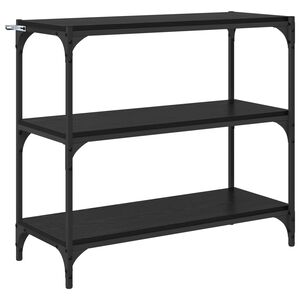 vidaXL Estanter&iacute;a para libros Roble Negro 80 x 33 x 70,5 cm