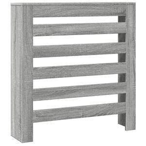 vidaXL Cubierta de radiador madera ingenier&iacute;a gris Sonoma 78x20x82 cm