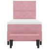 vidaXL Cama tipo Box Spring con colch&oacute;n Rosa 90 x 190 cm Terciopelo