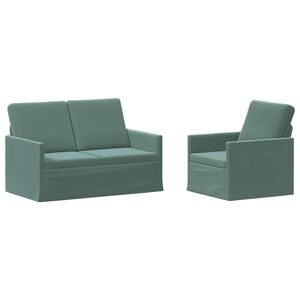 vidaXL Juego de Sof&aacute; 2 pcs Verde Mar PWNED_BY_LORD666_YWH