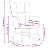 vidaXL Silla mecedora de terciopelo rosa