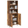 vidaXL Aparador alto Madera envejecida 69,5 x 34 x 180 cm