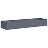 vidaXL Jardinera acero gris antracita 280x80x40 cm