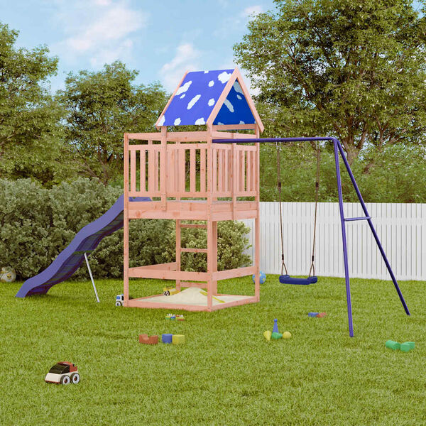 vidaXL Parque infantil de exterior madera maciza Douglas3156935