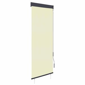 vidaXL Estor enrollable de exterior color crema 60x250 cm