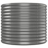 vidaXL Jardinera arriate acero recubrimiento polvo gris 512x80x68 cm