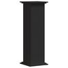 vidaXL Soportes para plantas madera de ingenier&iacute;a negro 33x33x100 cm
