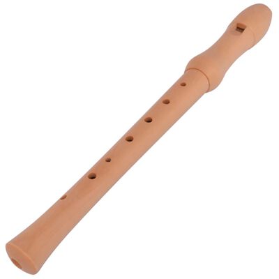 vidaXL Flauta de madera 8 agujeros madera de arce marrón