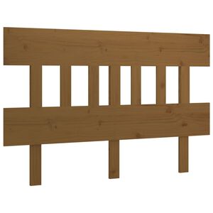 vidaXL Cabecero de cama madera maciza pino marr&oacute;n miel 203,5x3x81 cm