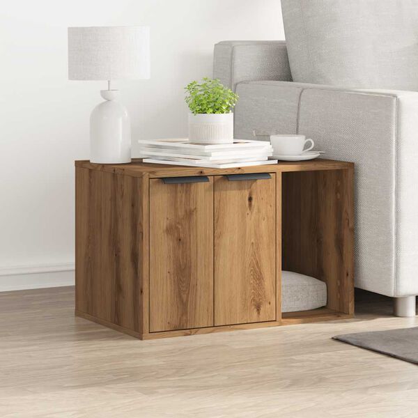 vidaXL Mueble arenero para gatos madera ingenier&iacute;a artisian 60x40x40cm