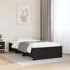 vidaXL Estructura de cama madera de ingeniería negra 100x200 cm