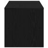 vidaXL Mueble de TV madera de ingeniería negro roble 120x40x40cm