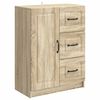 vidaXL Aparador Roble Sonoma 66 x 34,5 x 87 cm Madera de Ingenier&iacute;a