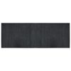 vidaXL Alfombra rectangular bamb&uacute; gris 70x200 cm