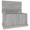 vidaXL Ba&uacute;l almacenaje madera contrachapada gris sonoma 70x40x38 cm