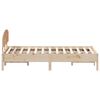 vidaXL Estructura de cama sin colch&oacute;n madera de pino maciza 120x200 cm