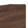 vidaXL Cabecero Roble Marr&oacute;n 200 cm Madera contrachapada