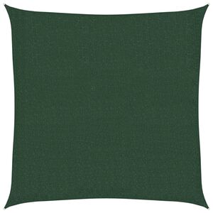 vidaXL Toldo de vela verde oscuro HDPE 160 g/m&sup2; 2x2 m