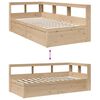 vidaXL Cama con estanter&iacute;a sin colch&oacute;n madera maciza de pino 100x200cm