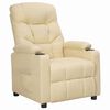 vidaXL Sill&oacute;n elevable tela crema