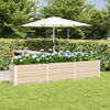 vidaXL Jardinera Marfil 240 x 40 x 45 cm Acero