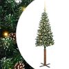 vidaXL Árbol de Navidad Delgado con 150 LED con soporte Verde y 150 cm
