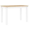 vidaXL Mesa de comedor PANAMA madera maciza pino blanco 112x60x75 cm