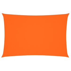 vidaXL Toldo de vela rectangular tela Oxford naranja 2x4 m