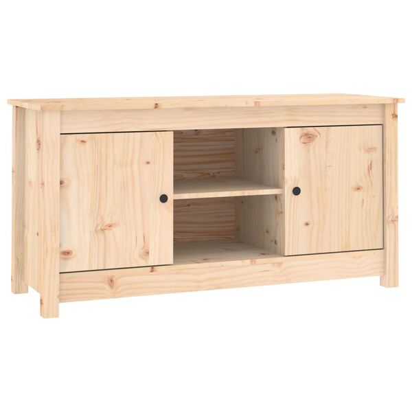 vidaXL Mueble de TV de madera maciza de pino 103x36,5x52 cm